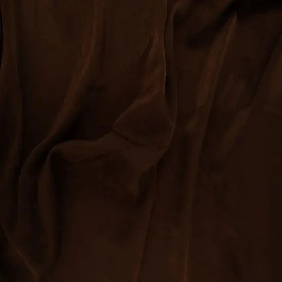 1 Yard 100% Poly Silky Airflow Satin Solid Fabric 57/58 Inches Wide for Apparel and Draping BROWN {1}