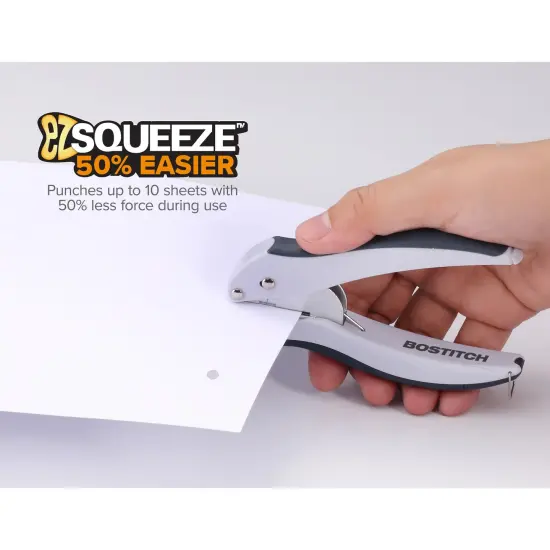 EZ Squeeze&trade; 1-Hole Punch, Gray, Pack of 5 {2}