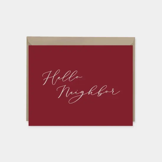 "Hello" Neighbor Script Cards {4}