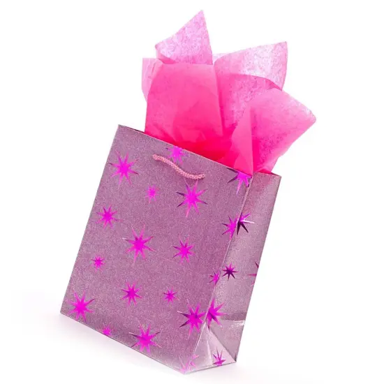 Chic Metallic Star Tote 7.88" x 4.5" x 9.75" {3}