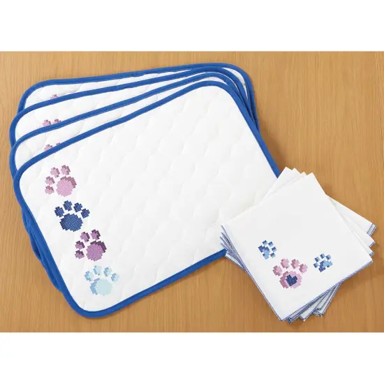 HerrschnersLove My Pet Place Mats & Napkins Stamped Cross-Stitch Multi {1}