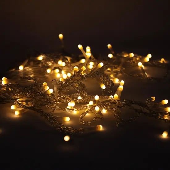 Perfect Holiday 96 LED Super Bright Icicle Lights - Warm White {4}