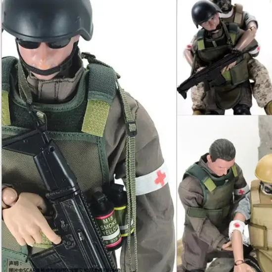 Kitcheniva Kids Military Army Combat Swat Police Soldier ACU Suit Model Action Figure Gift Toys {3}