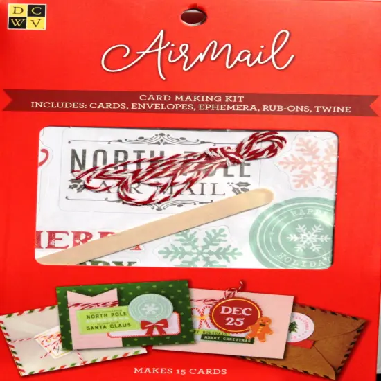 DCWV Christmas Airmail Card Kit {1}