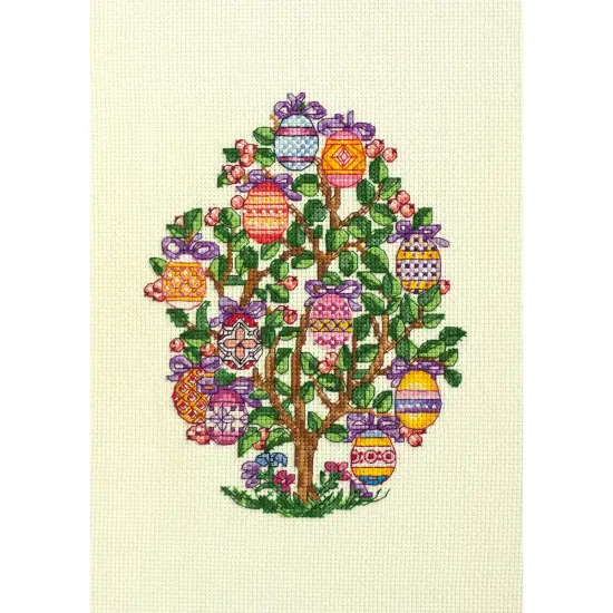 Abris Art Easter Tree Counted Cross-Stitch Kit Multi {1}