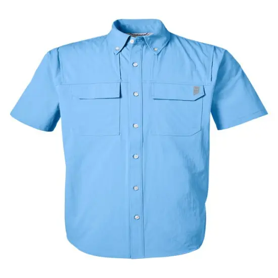 HUK&reg; Men's Creekbed Short Sleeve Shirt Marolina blue {1}