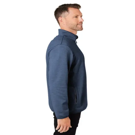 HUK&reg; Men's Cold Front Quarter Zip Harbormist hthr {3}