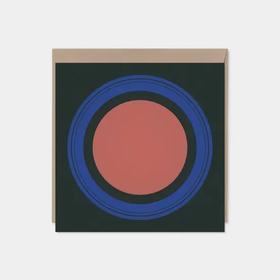 Modern Circle Square Art Card II {1}