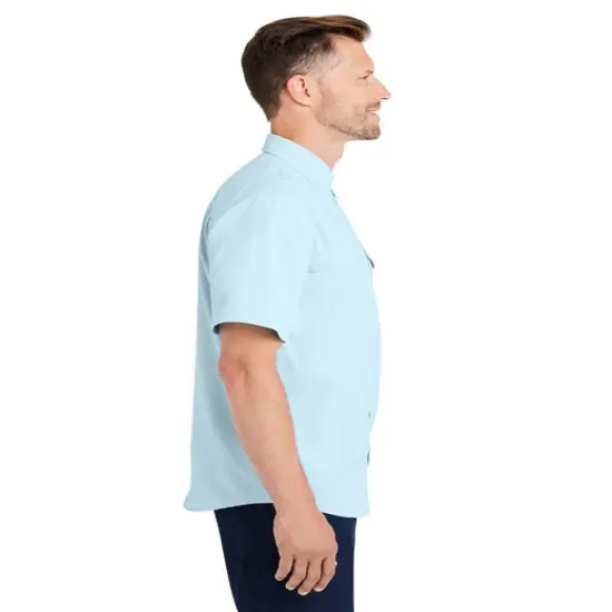 HUK&reg; Men's Tide Point Short Sleeve Shirt Crystal blue {4}