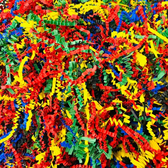 Tree Buddees 1 Pound of Superhero Themed Crinkle Paper Shred for Easter Grass, Gift Baskets and Packaging {1}