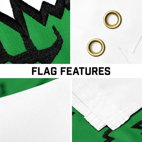 G128 Combo Pack: 16 Ft Telescoping Aluminum Flagpole (Silver) & An Appeal to Heaven Flag 3x5 Ft, ToughWeave Series Embroidered 300D Polyester | Pole with Flag Included {3}