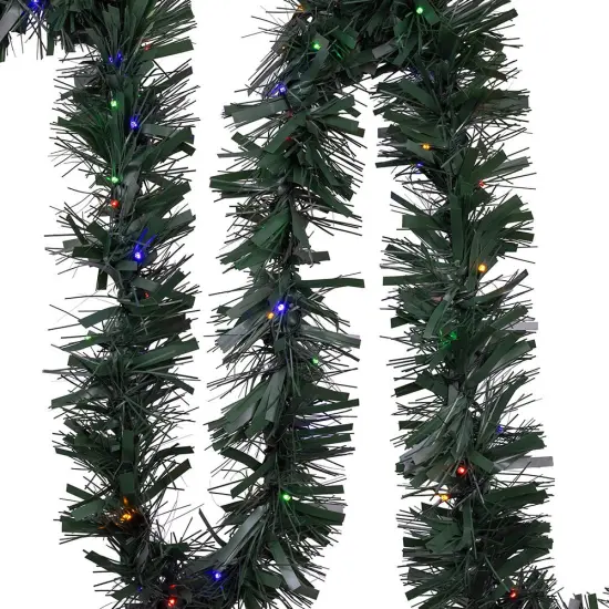 Kurt Adler 24-Foot Pre-lit Green Pathway Garland with Stakes {1}