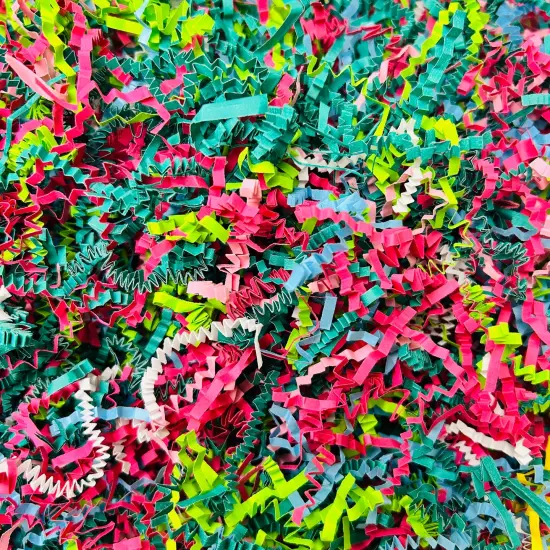 Tree Buddees 1 Pound of Hawaiian Themed Crinkle Paper Shred for Easter Grass, Gift Baskets and Packaging {1}