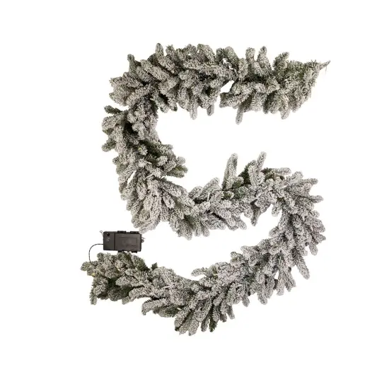 Kurt Adler 9-Foot Battery-Operated Warm White LED Vail Pine Garland {1}