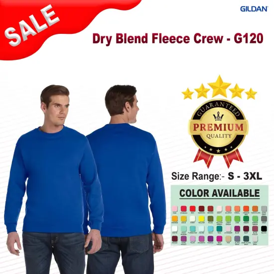 Gildan&reg; Dry Blend Fleece Crew Navy {2}