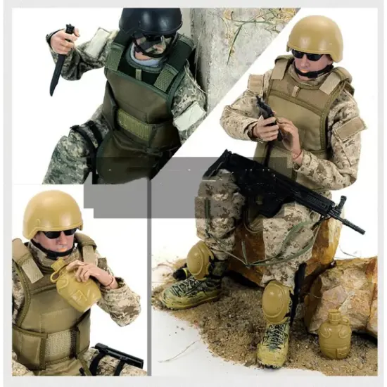 Kitcheniva Kids Military Army Combat Swat Police Soldier ACU Suit Model Action Figure Gift Toys {2}