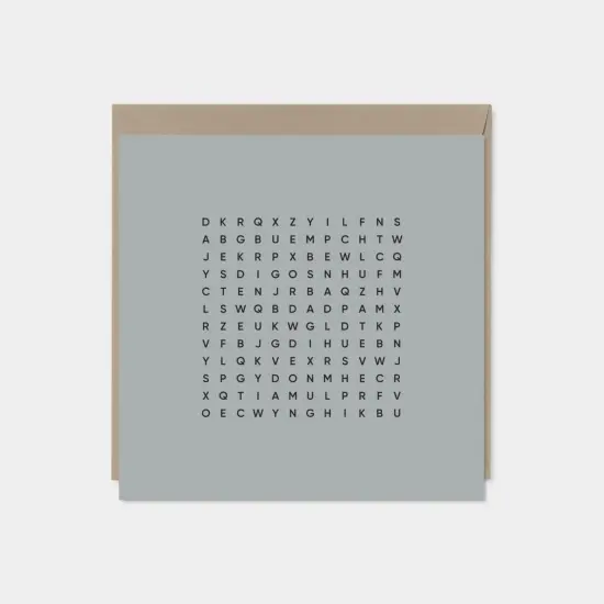 Best Dad Ever Square Word Search Card IV {1}