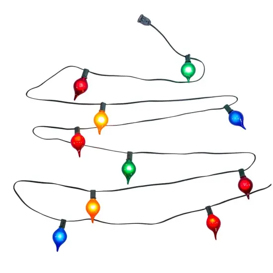 Kurt Adler UL 10-Light G45 Multicolor Teardrop Light Set {1}