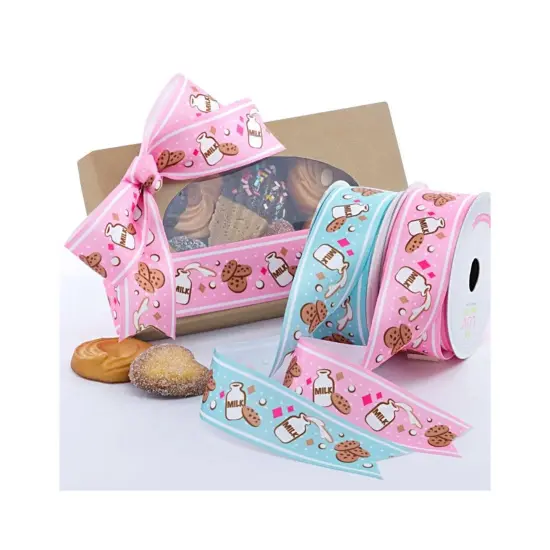 Milk & Cookie Satin Ribbon 1.5" x 10 yd Pink {2}