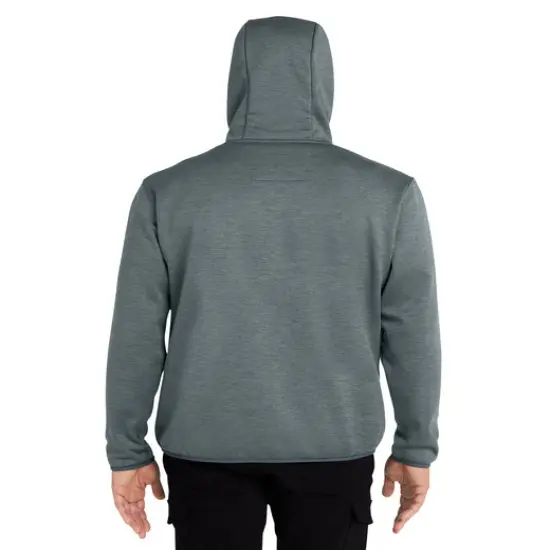 HUK® Men's Performance Hooded Fleece Pullover Harbormist hthr {7}