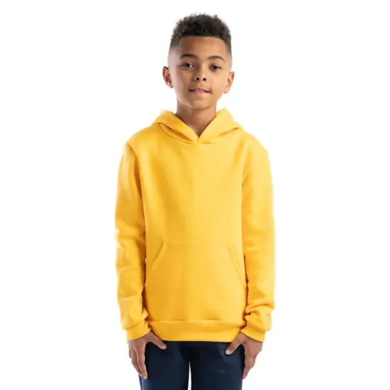 Gildan&reg; Youth Heavy Blend Long Sleeve Hooded Sweatshirt BLACK {4}