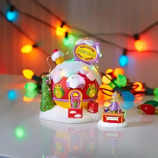 Kitcheniva Who Light Bulb Tester Grinch Village Christmas Ornaments {3}
