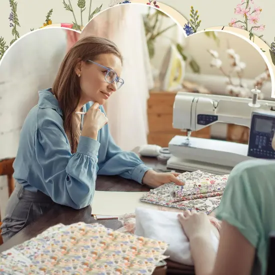 10 Pcs Wildflower Floral Quilting Fabric 18 x 22 Inch Spring {4}