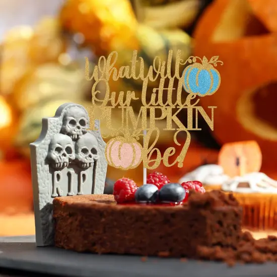 What Will Our Little Pumpkin Be Cake Topper {4}