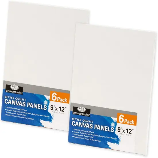 CNVB-912-12 | Royal & Langnickel Essentials 9" x 12" Art Canvas Panels, 12Pk {1}