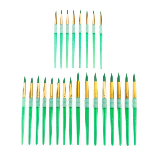 RCVP-BK202 | Big Kid's Choice&trade; 24pc Taklon Round Brush Classroom Value Pack {3}