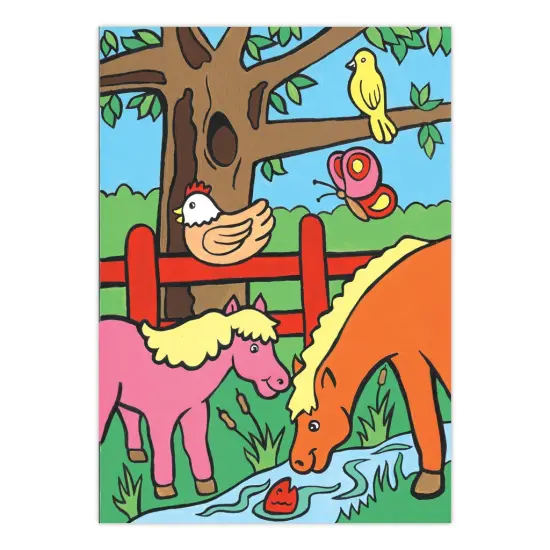MFP8 | Painting by numbers&trade; Children's 10pc 8.75" x 11.75" Farm Animals Painting Project {2}