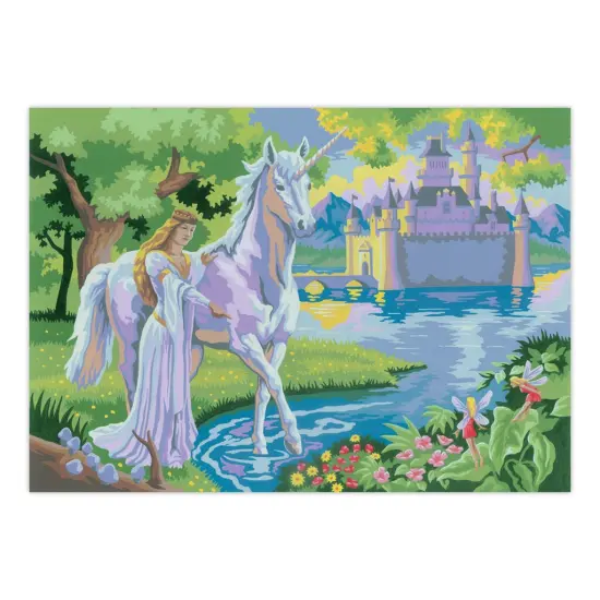 PJL20 | Painting by numbers&trade; 13pc 11.25" x 15.375" Fairy Castle Painting Project {2}
