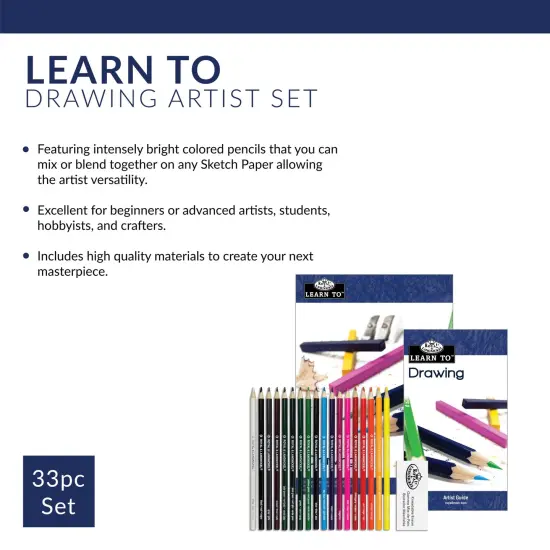 RSET-LT253 | Learn To&trade; 33pc Drawing Art Set {3}
