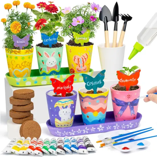 Kids Gardening Set Paint and Plant {1}