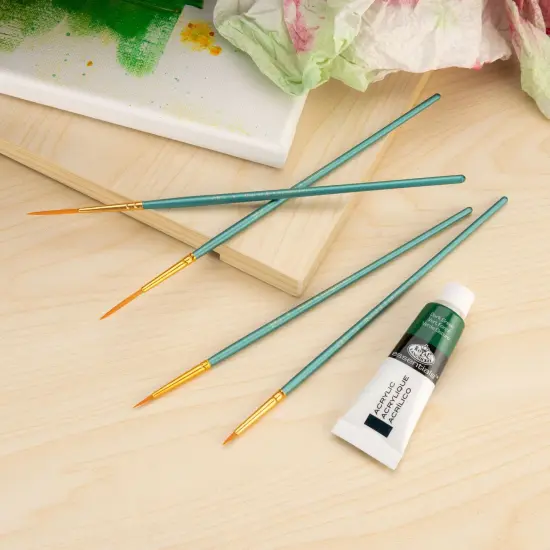 RSET-9196 | 4pc Golden Taklon Variety Brush Set {3}