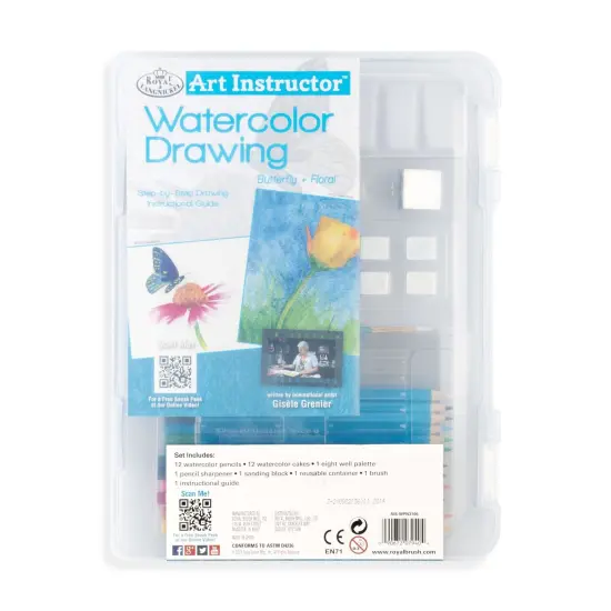 AIS-WPN3106 | Watercolor Drawing Clearview Art Set - 30pc {6}