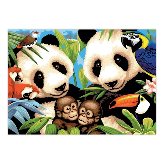 PJL8 | Painting by numbers&trade; 13pc 11.25" x 15.375" Endangered Animals Painting Project {2}