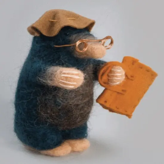 Felting kit "Small mole" {1}