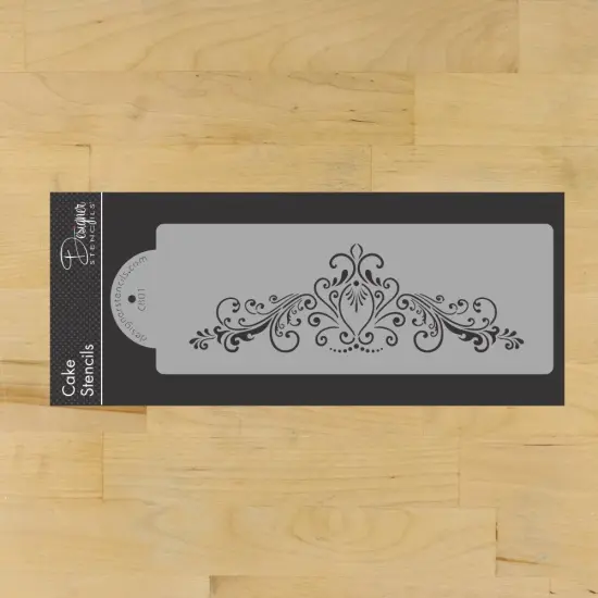 Small Princess Lace Cake Stencil | C801 by Designer Stencils | Cake Decorating Tools | {1}