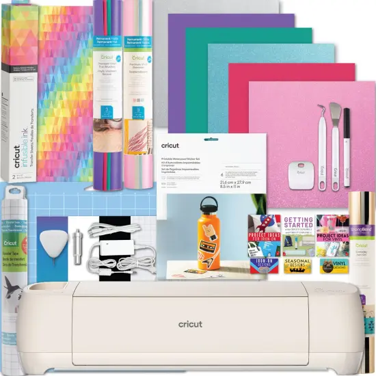 Cricut Explore 4 Craft Cutting Machine with Ultimate Sticker Making Bundle {1}