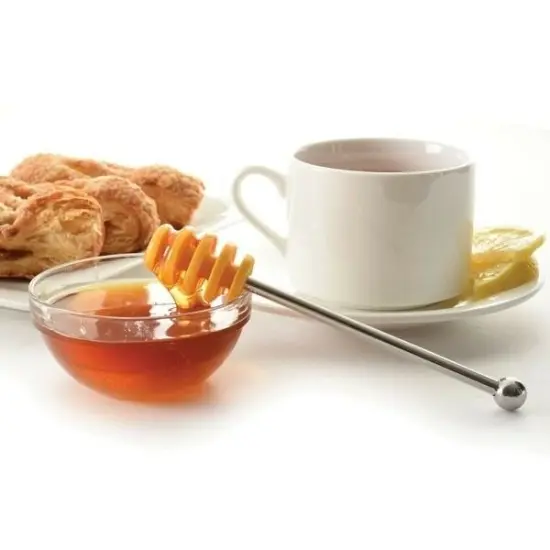 Norpro 6" Silicone Honey Dipper with Stainless Steel Handle {4}