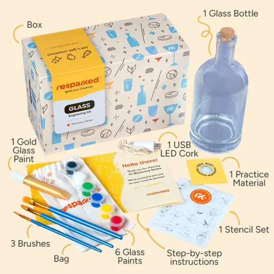 Project Kit: Engrave a Glass Bottle Lamp {3}