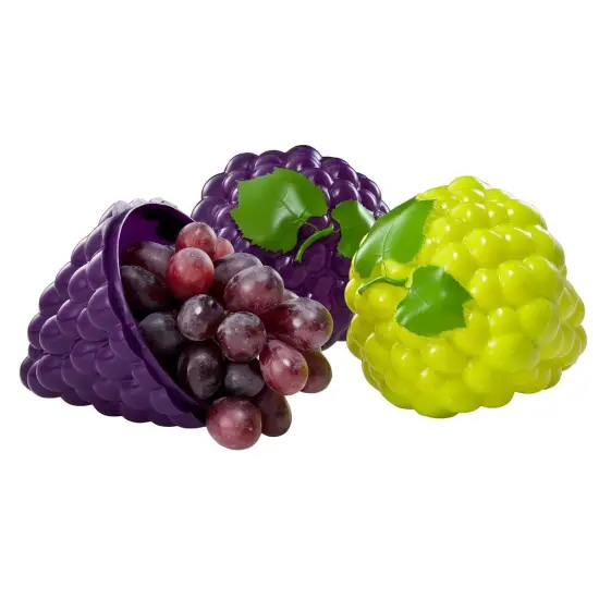 Hutzler Grapes To-Go Lunch Snack Storage Container Purple {2}