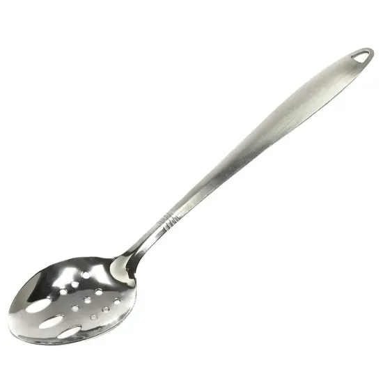 Chef Craft 13" Stainless Steel Slotted Spoon with Attractive Brushed Finish Handle {1}
