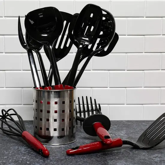 Chef Craft 11" Select Nylon Short Slotted Turner Spatula {7}