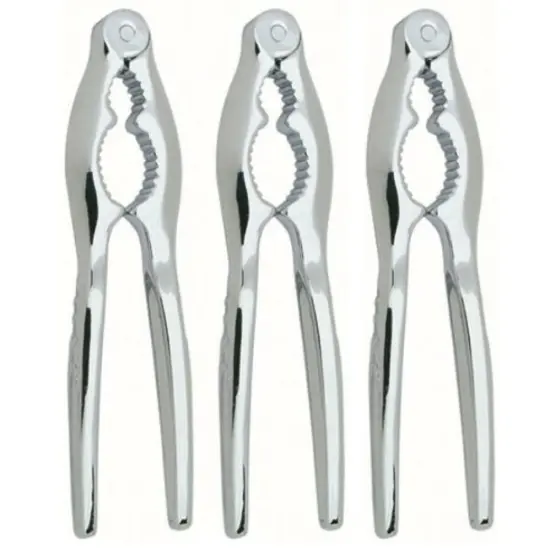 Norpro Chrome Nut / Lobster Cracker - Seafood Shellfish Crab Almond Sheller {7}