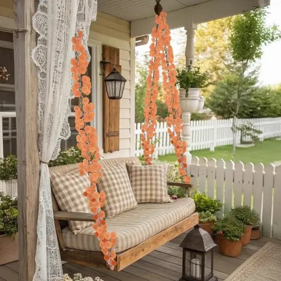 24 Packs - Artificial Fall Eucalyptus Garland Autumn Leaves {5}