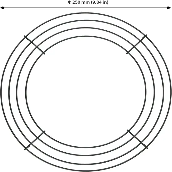 20 Pack 10 Inch Round Wire Wreath Frames, Metal Floral Wreath Frame, Metal Wreath Rings for Christmas New Year Party Home Decor DIY Crafts Supplies, Dark Green {2}