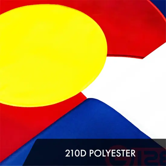 G128 3 Pack: Colorado CO State Flag | 2x3 Ft | ToughWeave Series Embroidered 300D Polyester | Embroidered Design, Indoor/Outdoor, Brass Grommets {4}