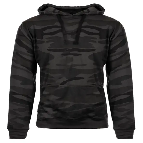 Burnside&reg; Men's Fleece Pullover BLACK CAMO/ BLK {1}